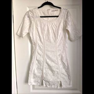 All Saints White Eyelet Embroidered Boho Tunic